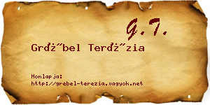 Grébel Terézia névjegykártya