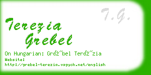 terezia grebel business card
